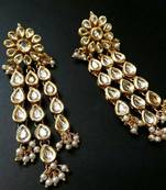kundan dangler earrings