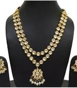 Gold kundan necklace set