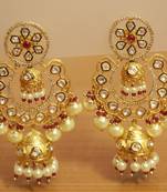 White Pearl Chandbali