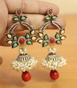 Multicolor Pearl Earrings