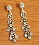 White Cubic Zirconia Danglers-Drops
