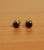 Black Cubic Zirconia Studs