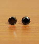 Black Cubic Zirconia Studs
