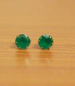 Green Cubic Zirconia Studs