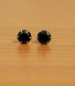 Blue cubic zirconia studs