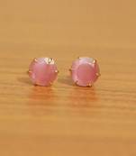 Pink Cubic Zirconia Studs