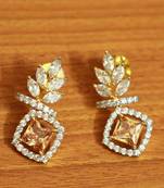 Yellow Citrine Studs