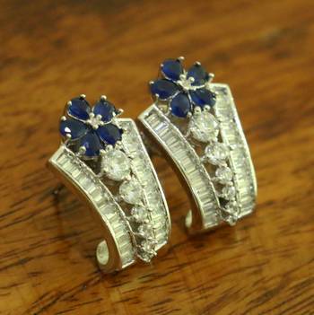 Blue Sapphire       Studs 2