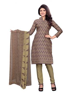 Grey Printed Polycotton Salwar 1