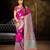 Pink Woven Banarasi Art Silk Saree With Blouse