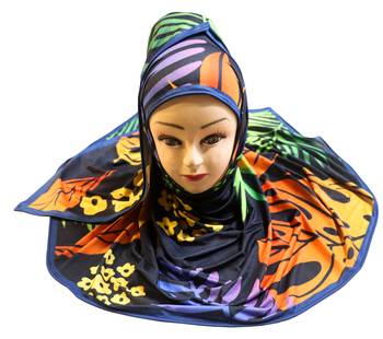 Justkartit Women'S Casual Wear Jersey Stretchable Digital Printed Hijab Scarf Dupatta 4