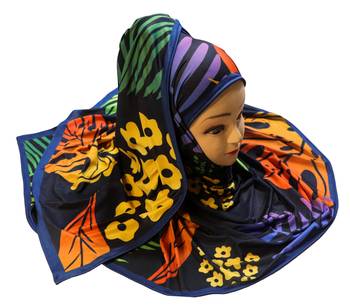 Justkartit Women'S Casual Wear Jersey Stretchable Digital Printed Hijab Scarf Dupatta 5