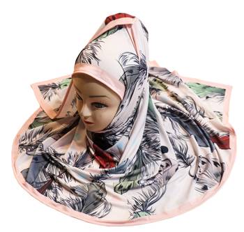 Justkartit Women'S Outdoor Wear Jersey Stretchable Material Headscarf Hijab Dupatta 3