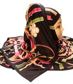 Justkartit Women'S Party Wear Designer Jersey Stretchable Material Hijab Scarf Dupatta