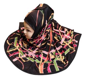 Justkartit Women'S Party Wear Designer Jersey Stretchable Material Hijab Scarf Dupatta 4
