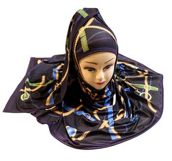 Justkartit Women'S Occasion Wear Jersey Stretchable Material Digital Printed Hijab Scarf Dupatta 4