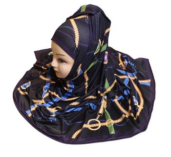 Justkartit Women'S Occasion Wear Jersey Stretchable Material Digital Printed Hijab Scarf Dupatta 5