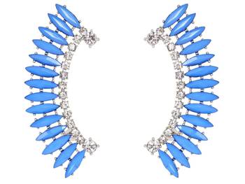 Blue Princess Cuff Earrings 1
