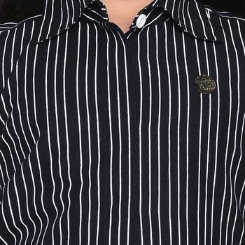 Black Printed Cotton Kid Shirt With Palazzo 5