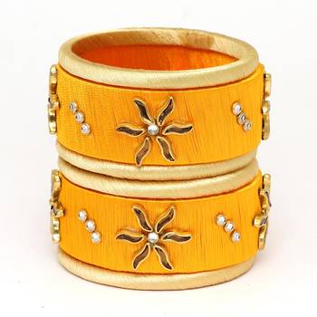 Yellow Bangles And Bracelets 1
