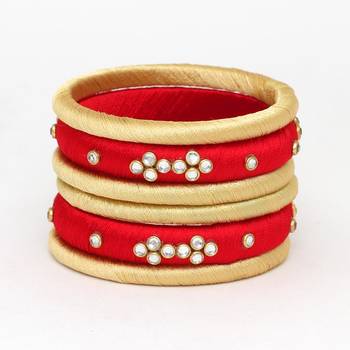 Maroon Bangles And Bracelets 1