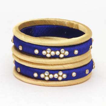 Blue Bangles And Bracelets 1