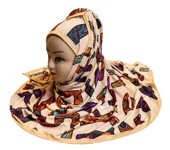 Justkartit Jersey Stretchable Casual Wear Printed Hijab Scarf Dupatta For Women 1