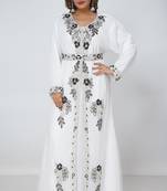 Dubai Kaftan Women Dress Long Gown Farasha Morocco Wear