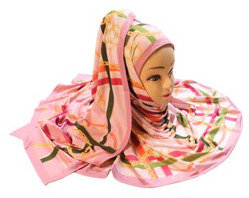 Justkartit Women'S Occasion Wear Digital Printed Jersey Stretchable Hijab Scarf Dupatta. 1