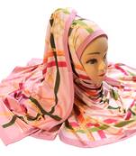 Justkartit Women'S Occasion Wear Digital Printed Jersey Stretchable Hijab Scarf Dupatta.