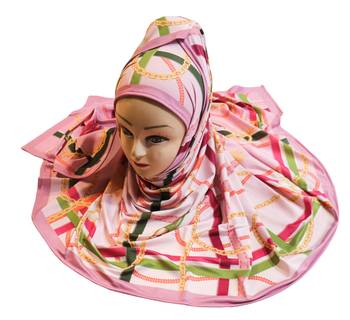 Justkartit Women'S Occasion Wear Digital Printed Jersey Stretchable Hijab Scarf Dupatta. 3