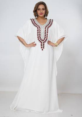 Dubai Kaftan Women Dress Long Gown Farasha Morocco Wear 1