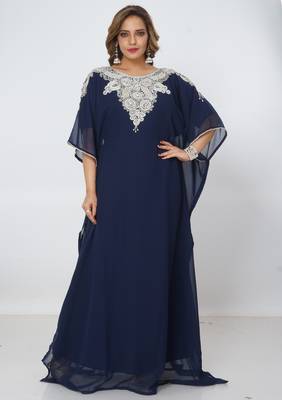 Dubai Kaftan Women Dress Long Gown Farasha Morocco Wear 1