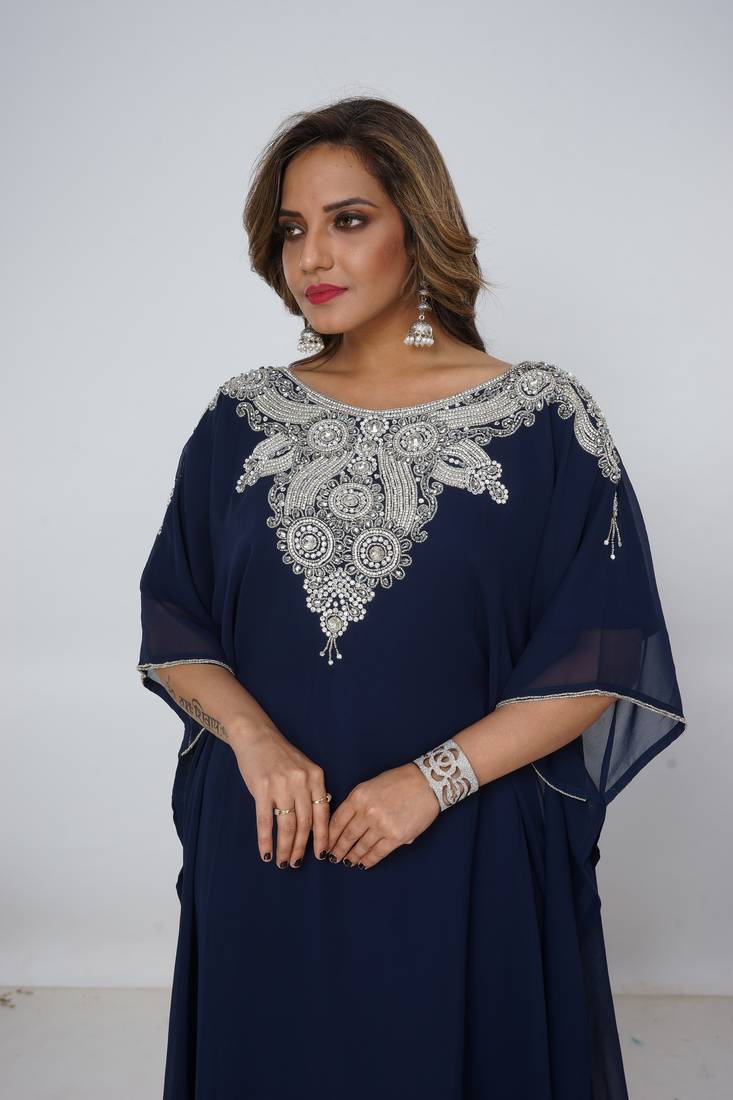 Dubai Kaftan Women Dress Long Gown Farasha Morocco Wear