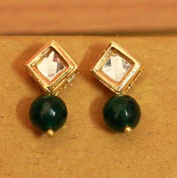 Green Onyx Studs 1
