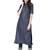 Navy Blue Rayon Cotton Striped Kurta