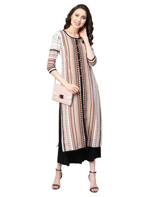 Multi Color Cotton Printed Kurta 1