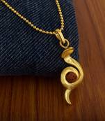 Snake Shape Rudraksha  Pendant With Chain