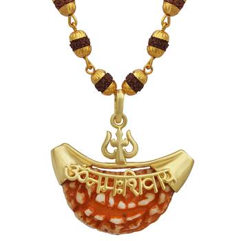 One Mukhi Rudraksha Pendant With Chain 3