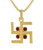 Swasthik Pendant With Chain Beautiful Religious Pendant For Good Lucky 