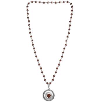 Gaytri Mantra Pendant With Rudraksha Mala,Chain 54 Pcs Beads 3