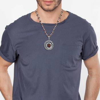 Gaytri Mantra Pendant With Rudraksha Mala,Chain 54 Pcs Beads 4