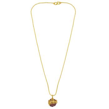 Antique Traditional Necklace Five mukhi Rudraksha Mahdev Pendant 4