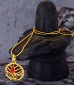 Five Face Rudrkasha Religious Jewellery Lord Shiv Damru Designer Pendant 