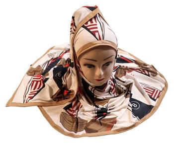 Justkartit Women'S Daily Wear Designer Printed Jersey Stretchable Material Hijab Scarf Dupatta 4