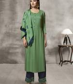 Green Thread Rayon Salwar