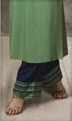 Green Thread Rayon Salwar 3
