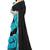 Black plain georgette saree with blouse