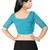 Black plain georgette saree with blouse