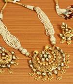 White Pearl Necklace-Sets